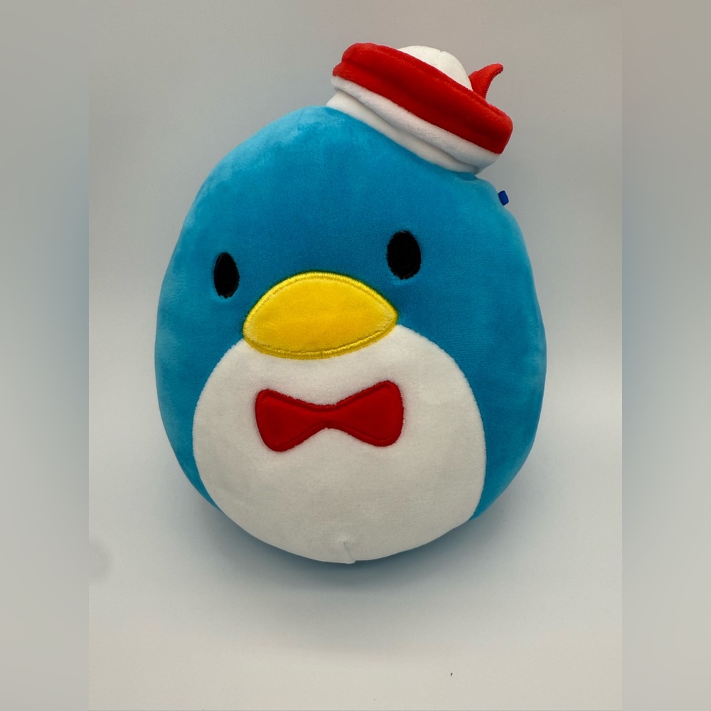 Tuxedo Sam Squishmallows Sanrio Blue 2021 Limited Penguin Hello Kitty EUC 8 in